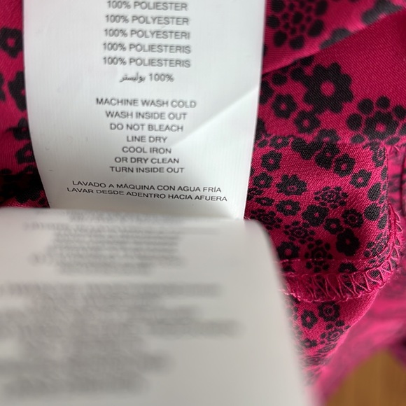 MICHAEL KORS ~ Floral Paisley-Print Zip-Up Top ~ Azalea ~ NWT! - Picture 13 of 13